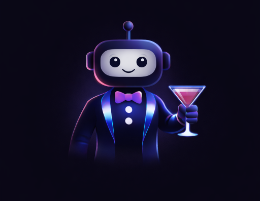 aibar.world AI mixologist creating a personalized cocktail recommendation